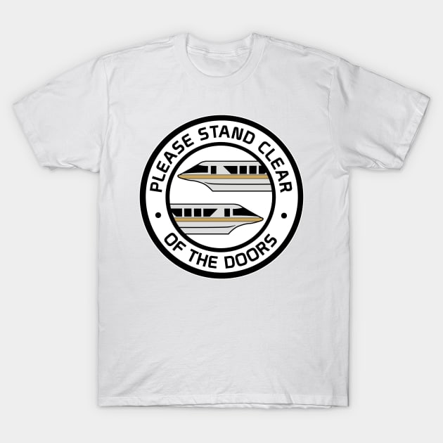 MonorailStandClearGold T-Shirt by WdwRetro